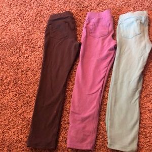 3 pair jeggings with pockets